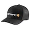 Carhartt Rugged Flex Fitted Canvas Mesh-Back Logo Graphic Cap, Black, LXL,  105353-N04LXL - alternate 1